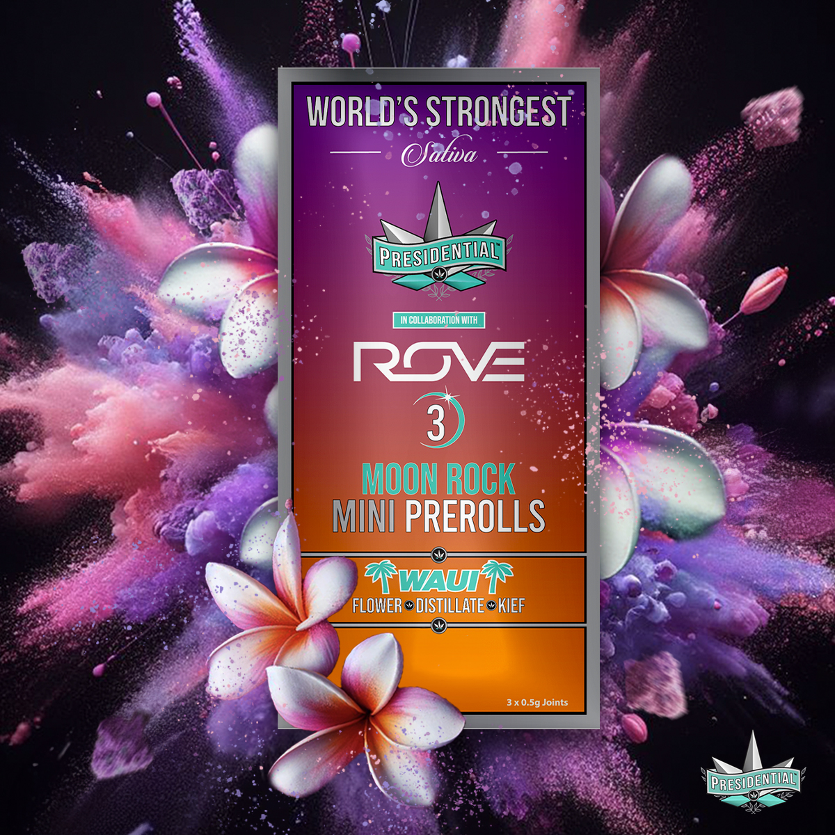 Waui Moon Rock Mini Pre-Roll 3pk