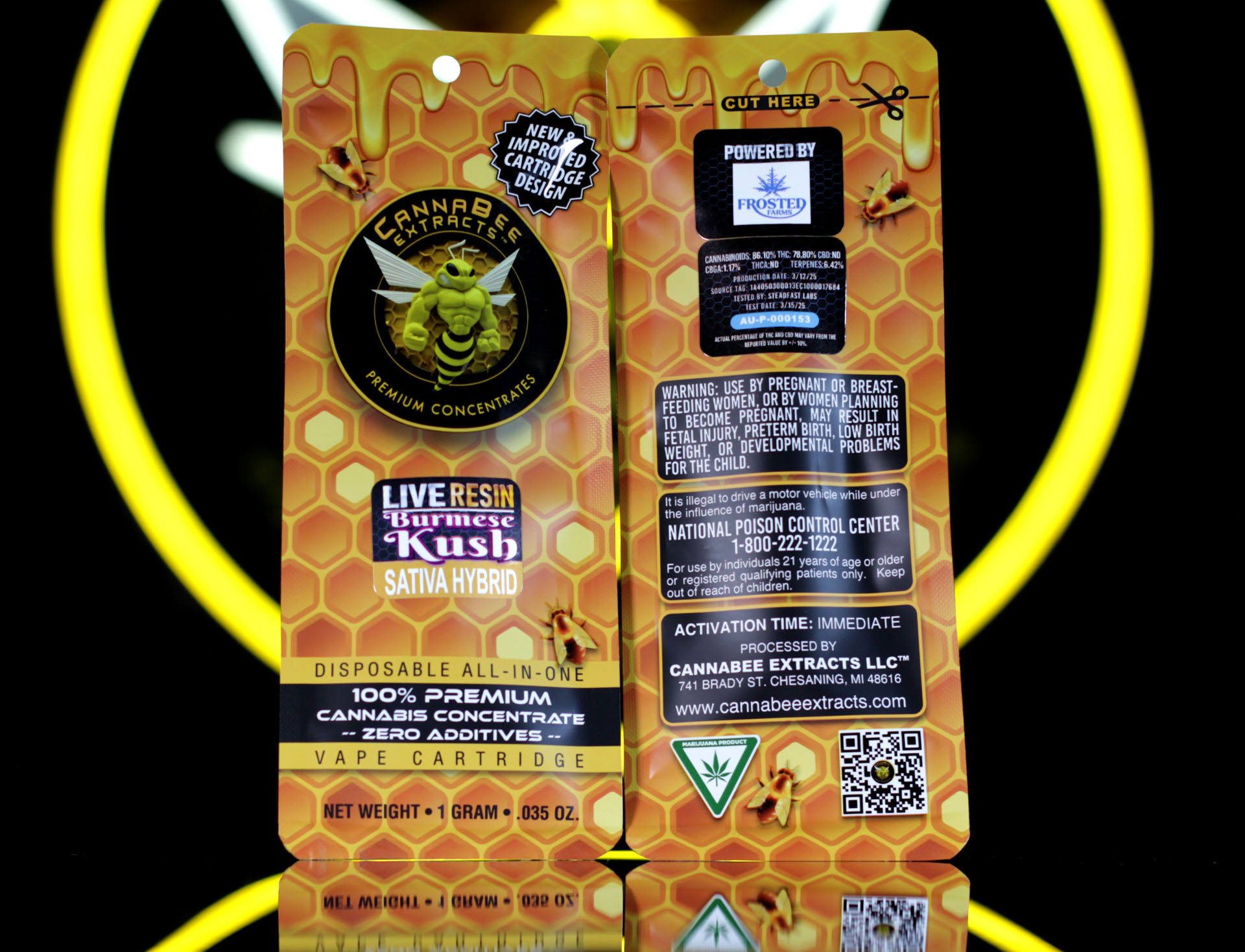 Burmese Kush | Live Resin Disposable | 1g | Sativa