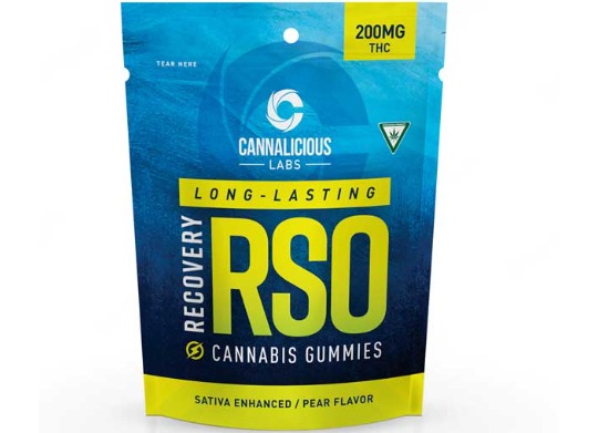Cannalicious - Gummies - 200mg RSO Recovery - Pear - Sativa
