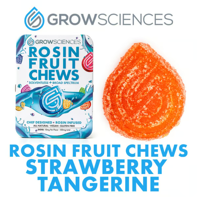 Strawberry Tangerine - Solventless Rosin - Fruit Chews - 100mg (10pk)