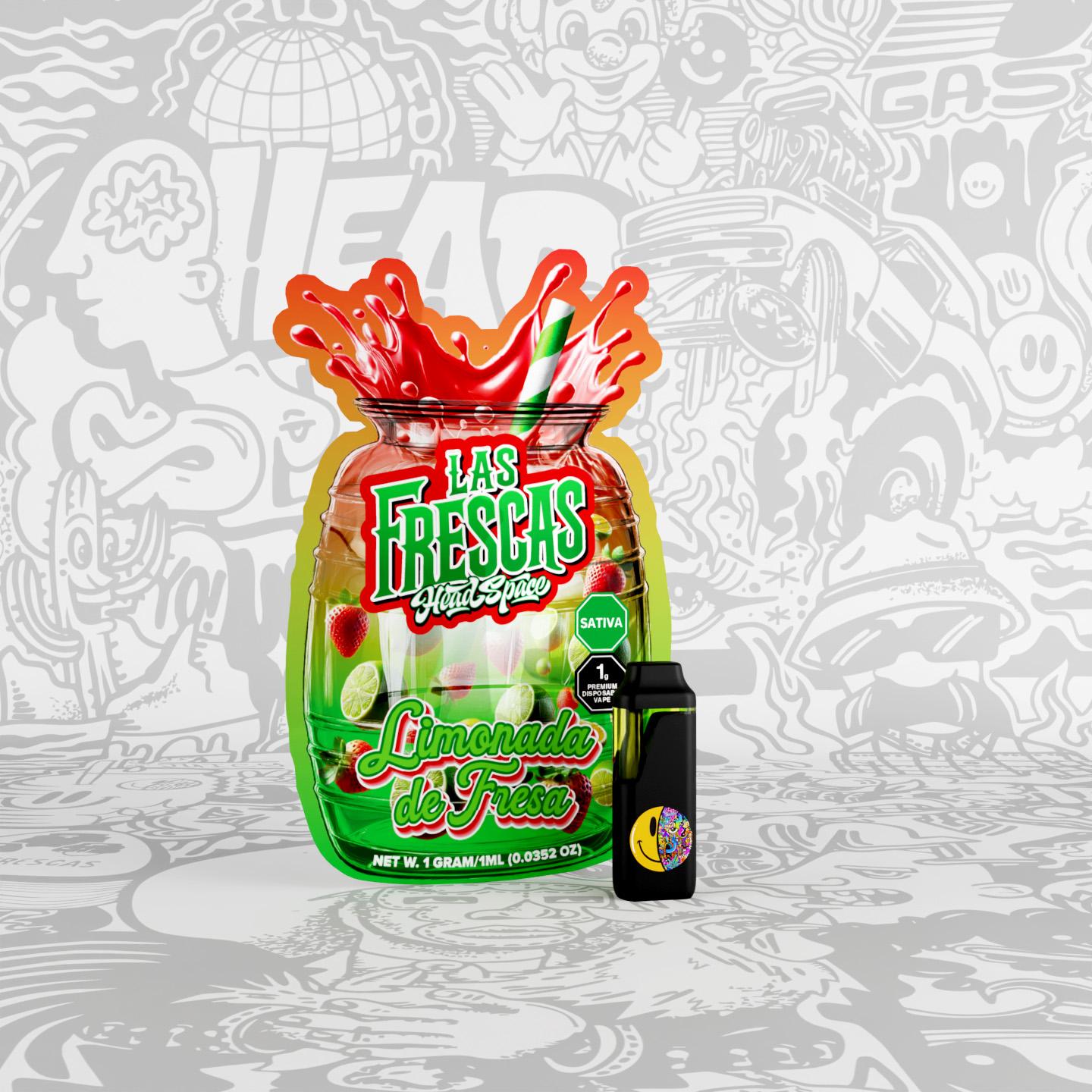 Las Frescas Disposable - Limonada De Fresa