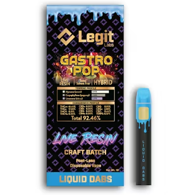 Gastro Pop Live Resin Disposable