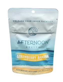 Afternoon Delite - Strawberry Banana - 200mg Gummies