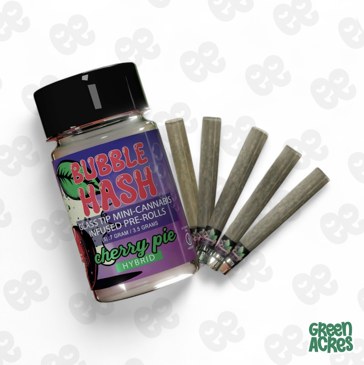 Amnesia: Cherry Pie 5 Pack Bubble Hash Infused Prerolls (5x0.7G)
