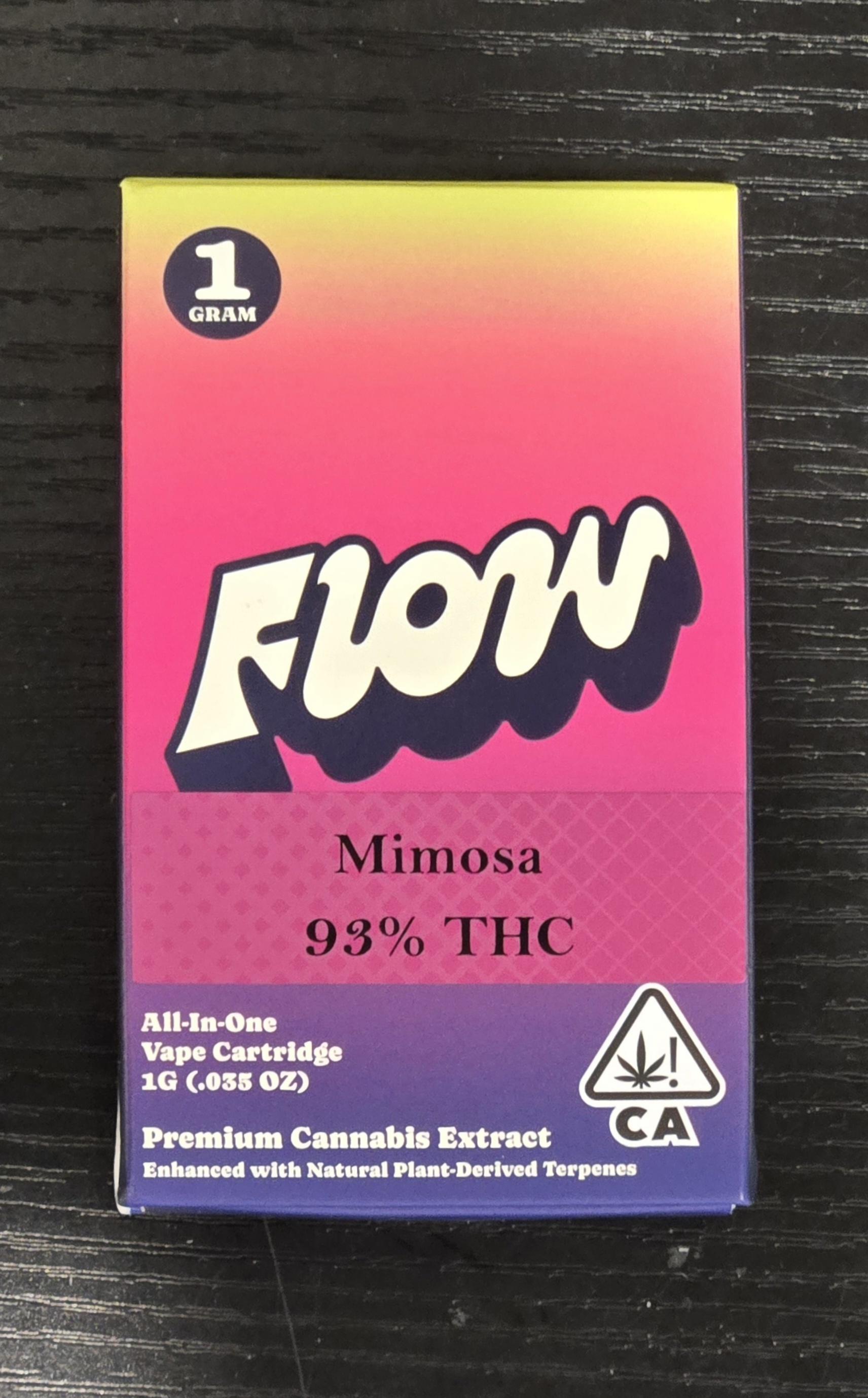 Flow - Mimosa - Disposable Cart 1G Dist Sativa