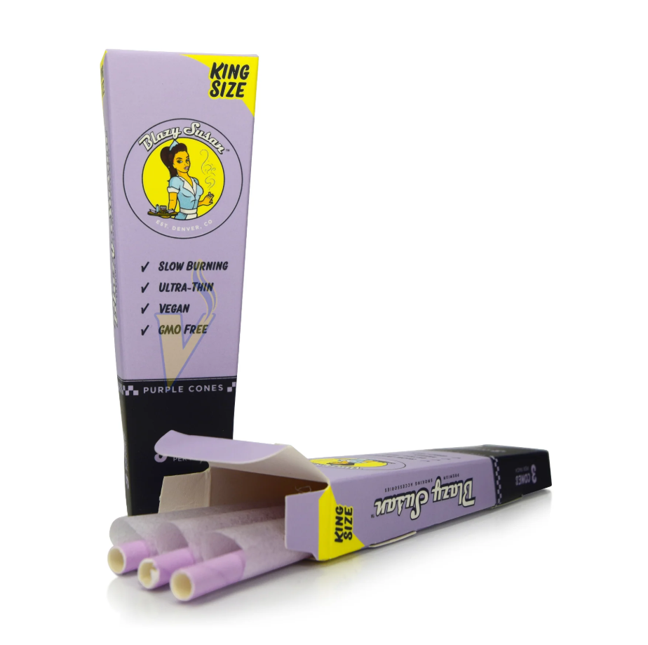 Blazy Susan - Purple Cones 3pk - King Size