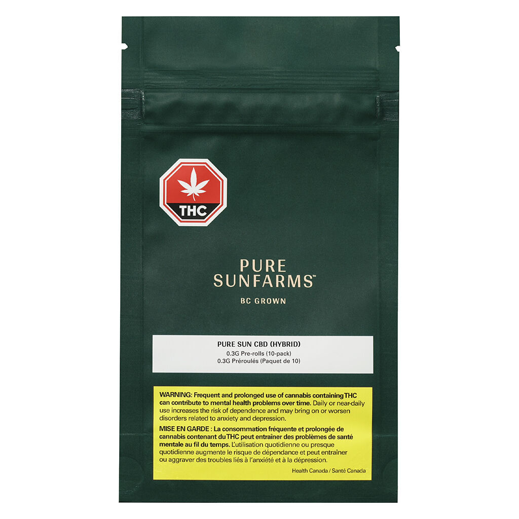 Pure Sunfarms - Pure Sun CBD Pre-Rolls - Hybrid - 10x0.3g