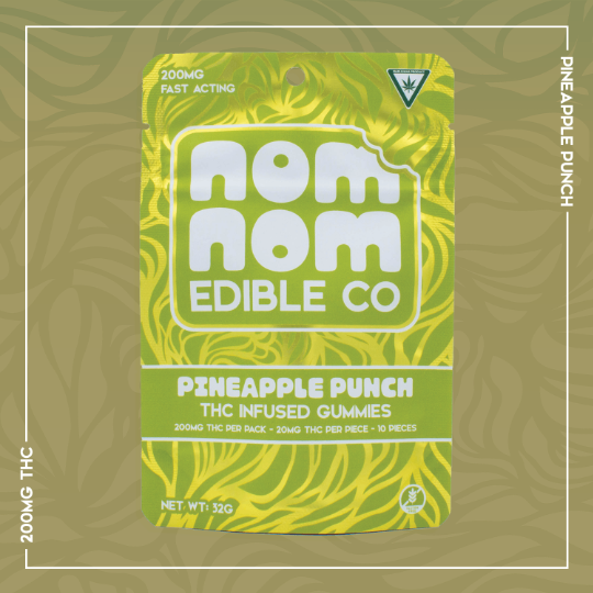 Nom Nom | Live Resin | Pineapple Punch | Sativa 200mg