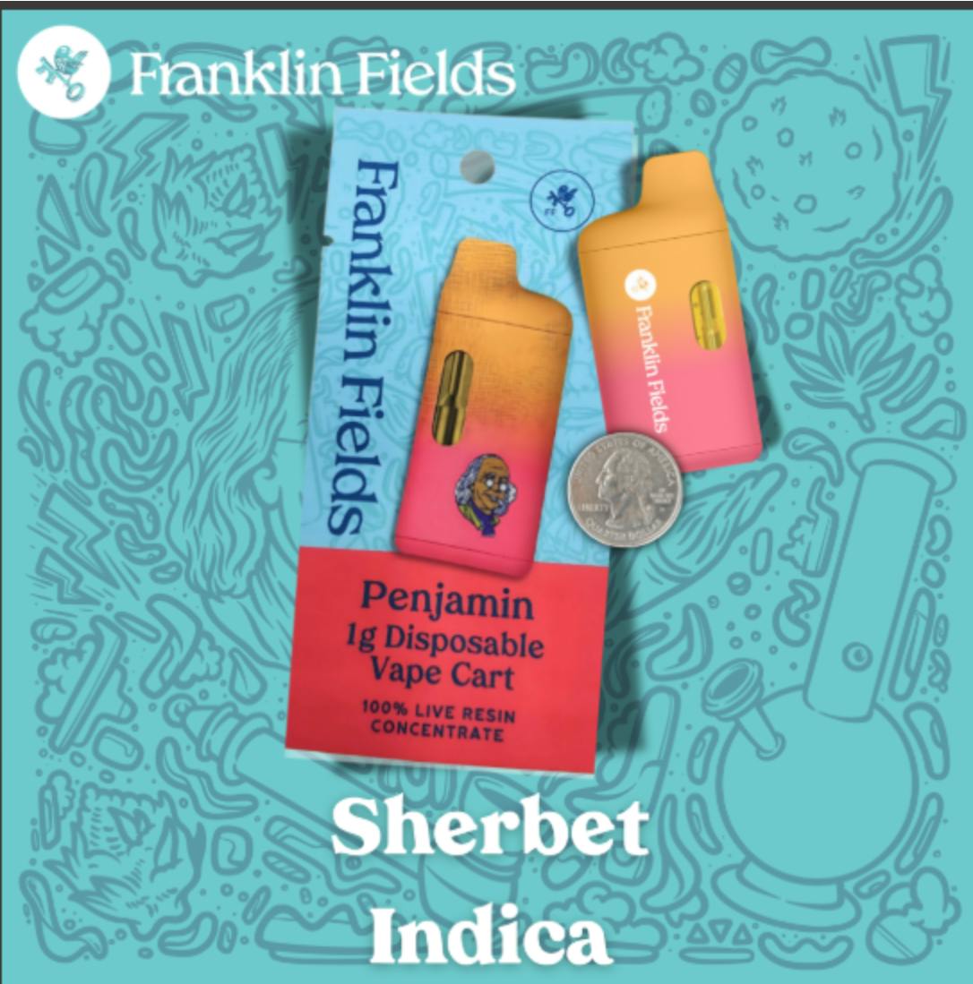 Franklin Fields Sherbet Live Resin Penjamin 1.0g