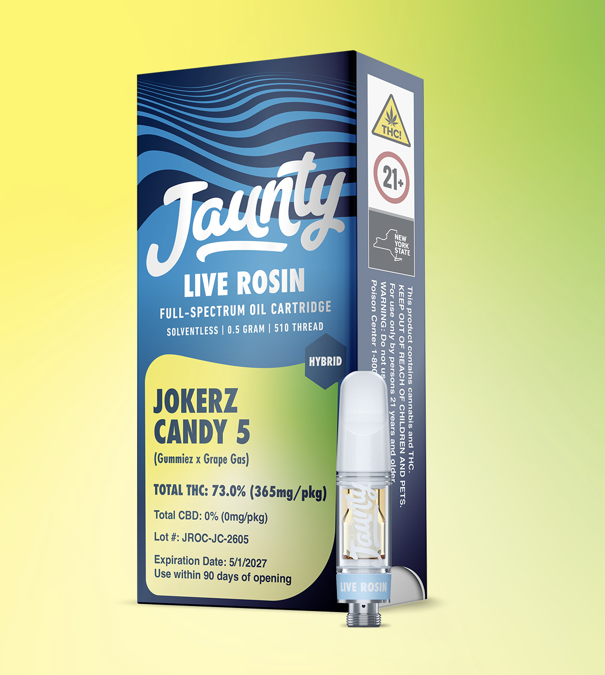 Jokerz Candy | Live Rosin 510 Cart | 0.5g