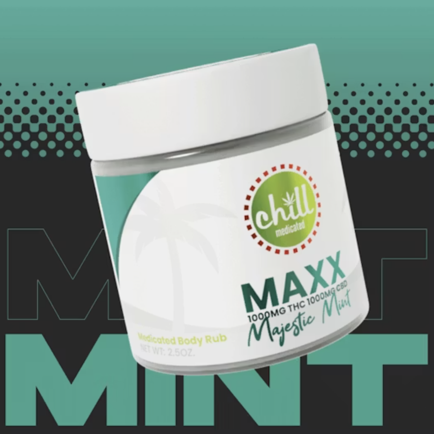Chill Medicated Relax | 1:1 500mg THC 500mg CBD | Majestic Mint