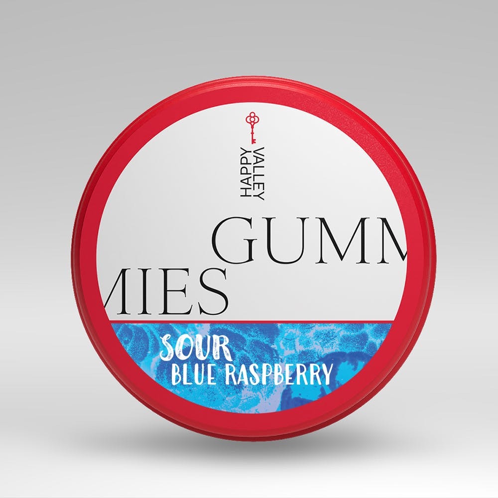 Sour Blue Raspberry (H) Gummies 20pk 100mg