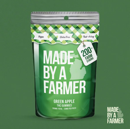 MADE BY A FARMER | 200MG FAST-ACTING GUMMIES | GREEN APPLE