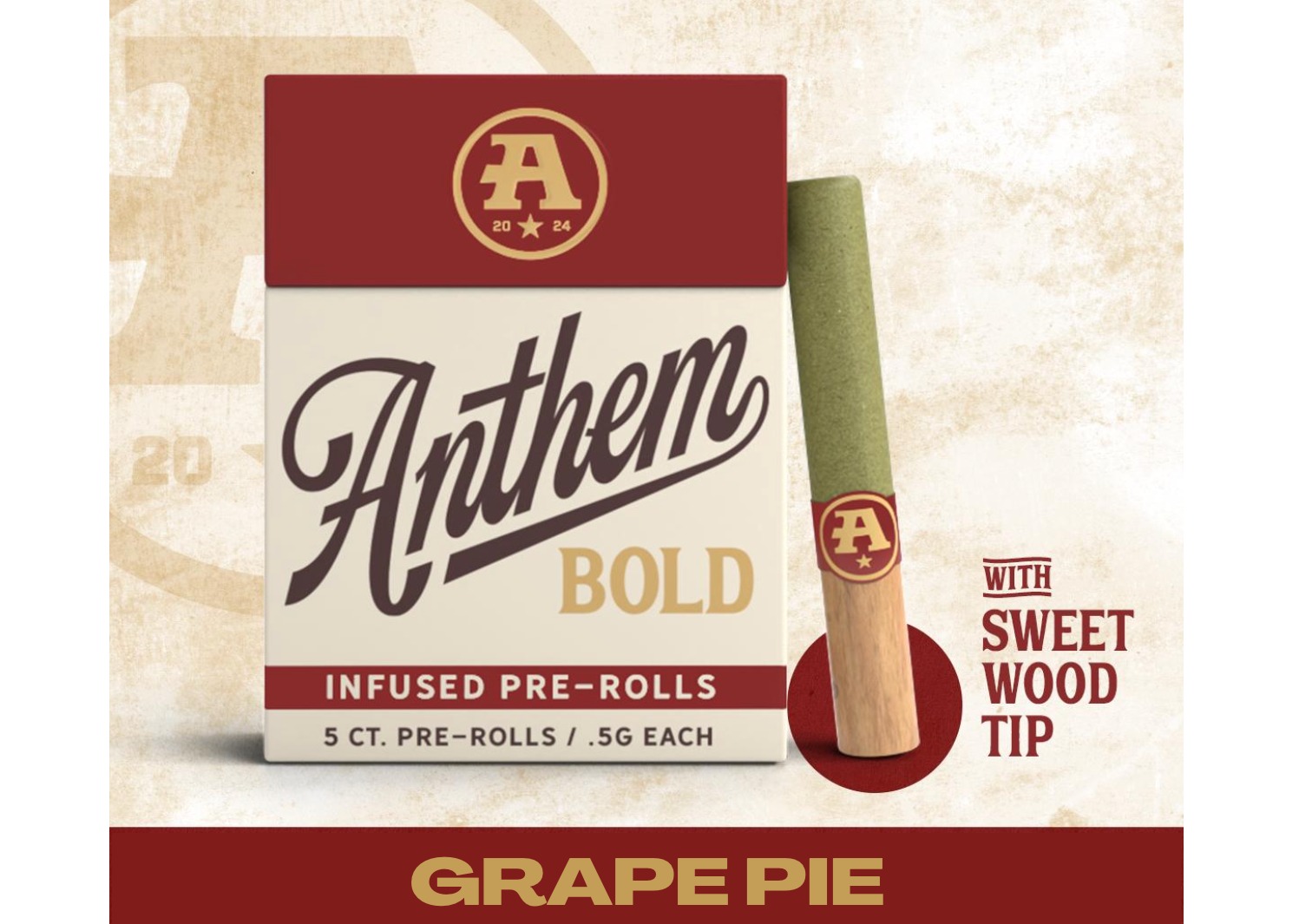 Grape Pie | Infused Wood Tip Pre-Rolls | 5pk | 2.5g