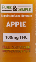 Pure & Simple RTD Apple Juice 100mg