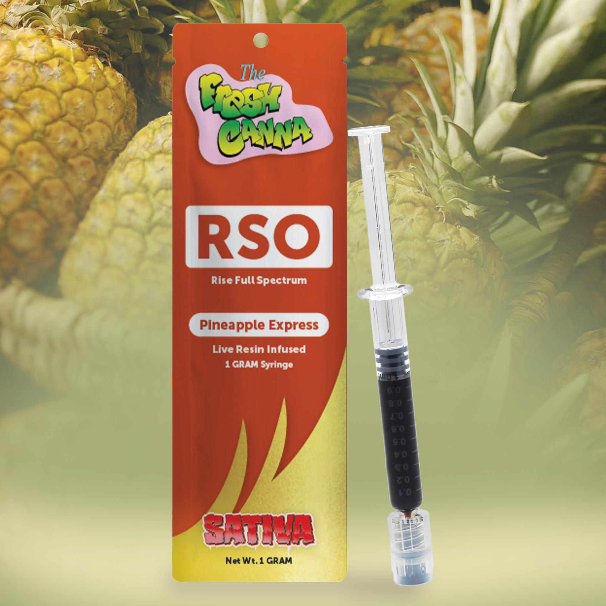 Fresh Canna Live Resin Infused RSO | Pineapple Express