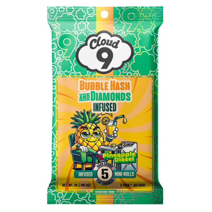 Cloud 9 | Pineapple Diesel | 5ct Pre-Roll Pack