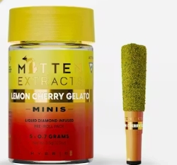 Mitten Extracts | Pre-Roll | Infused | Minis (5 x | 3.5g | Lemon Cherry Gelato | Hybrid