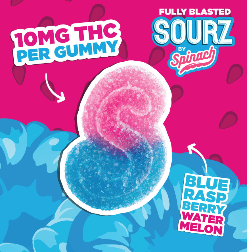 Blue Raspberry Watermelon  10mg x 5 Pcs  Soft Chews