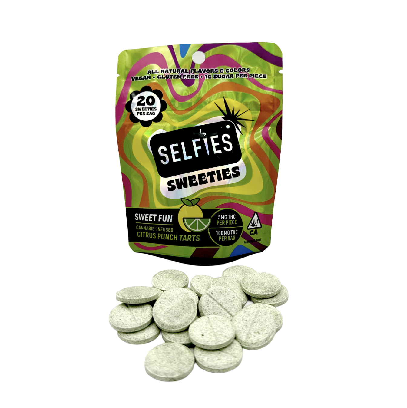 SELFiES - SWEETiES "Citrus Punch" Infused Tarts 5mg (100mg) 20pk - Sweet Fun (S)