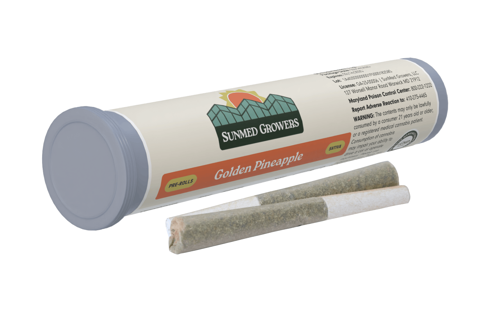 Golden Pineapple 2pk Pre-Roll - 1g