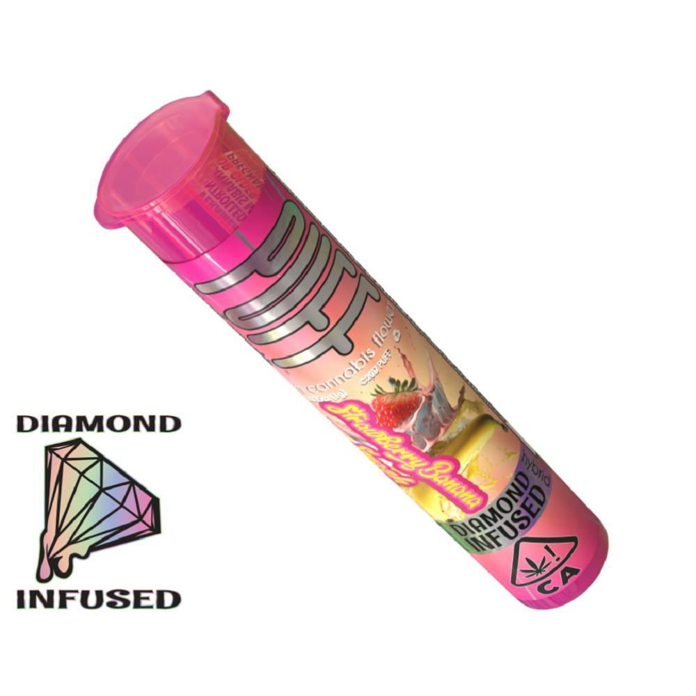 Preroll | Hybrid | Strawberry Banana Smash | Diamond Infused