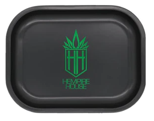 Hempire Rolling Tray Green on Black Large