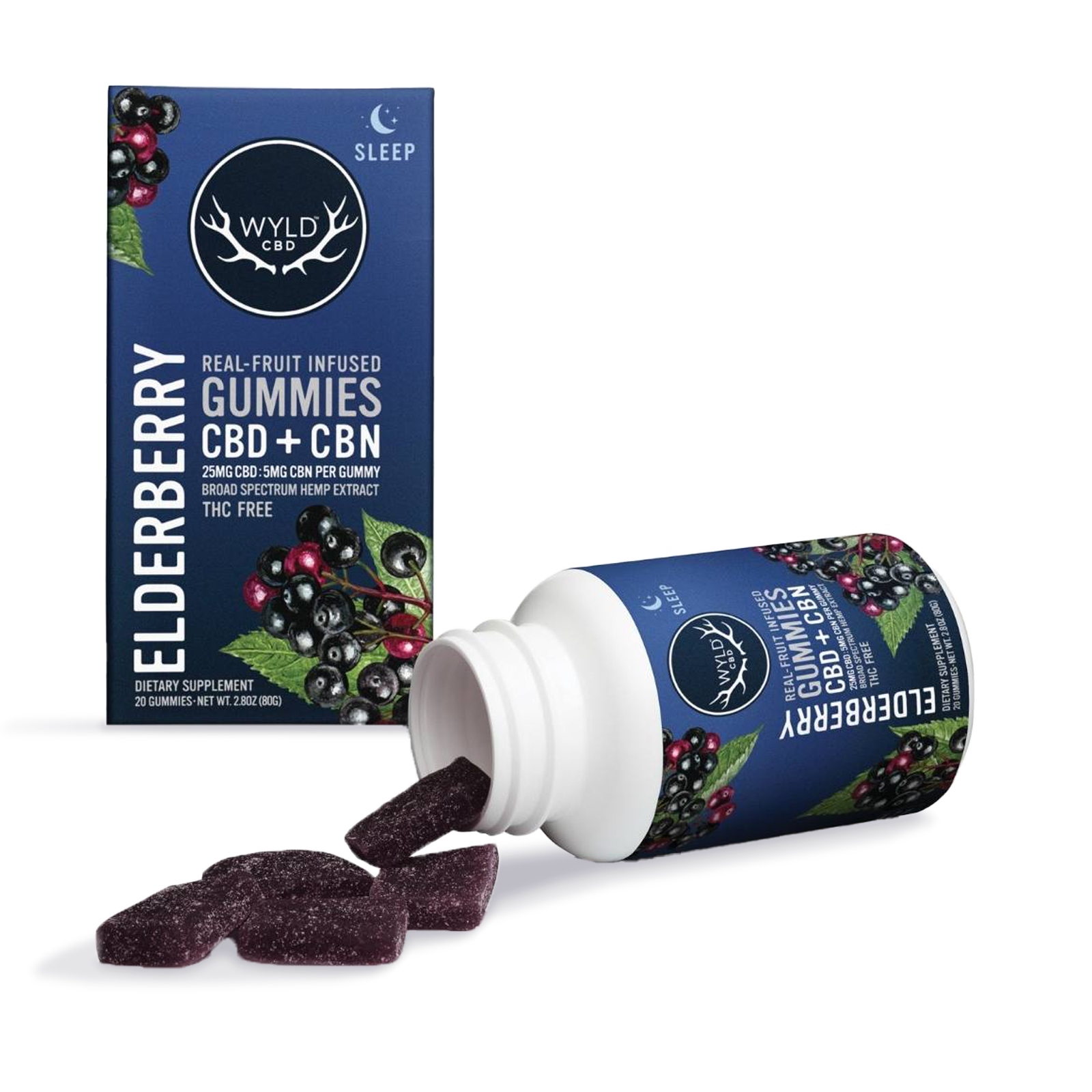 Elderberry 5:1 CBD:CBN Gummies | 500mg