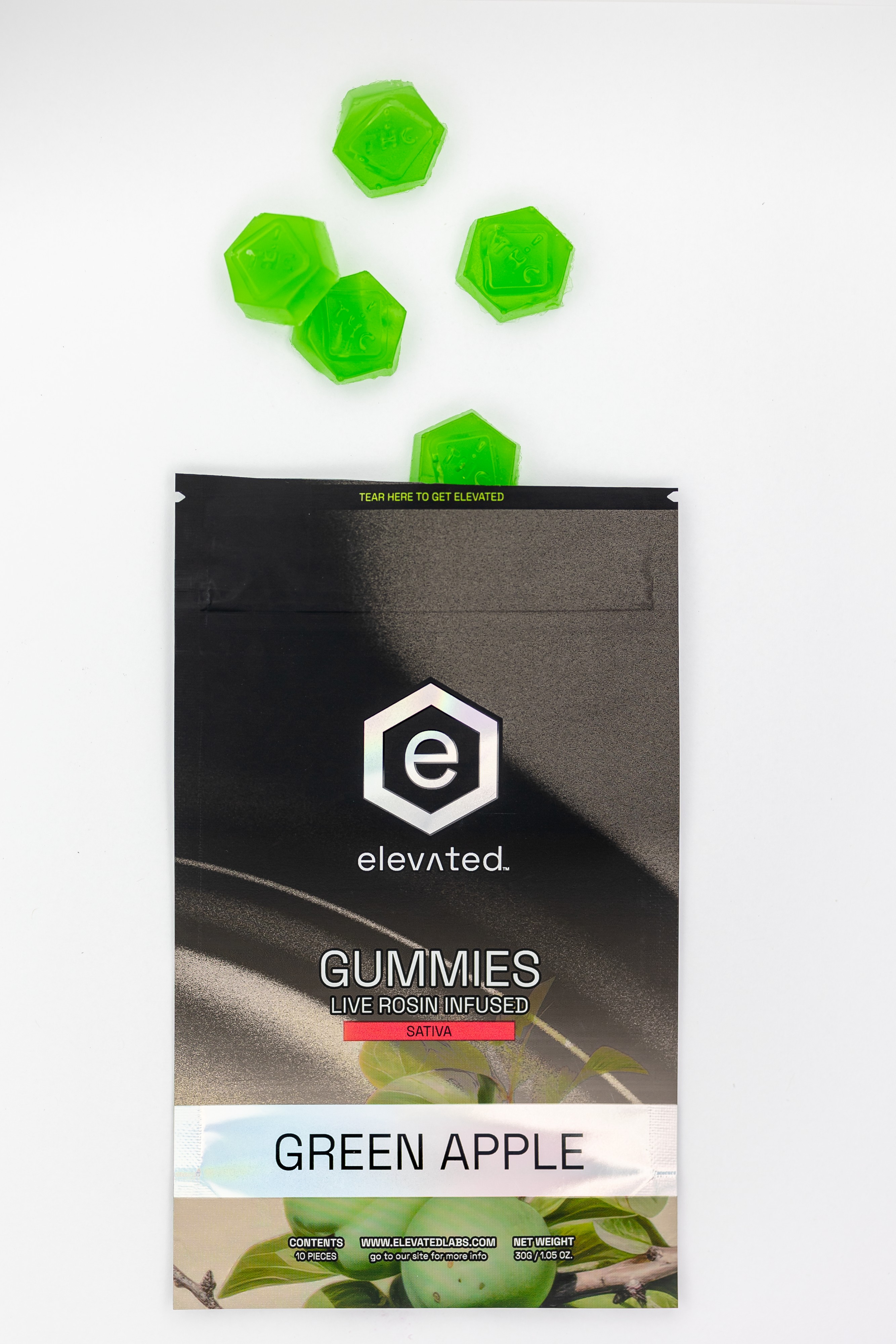 Rosin Gummies - Green Apple - 100mg