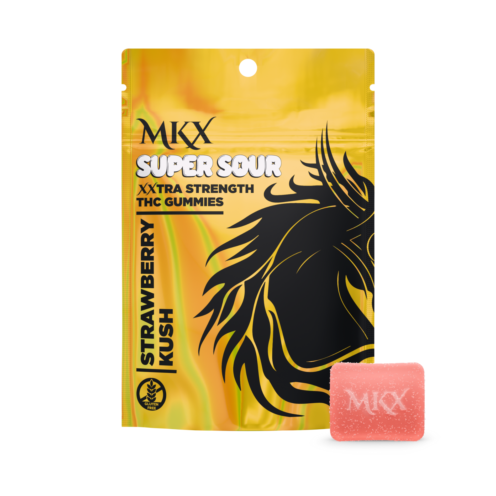 200MG SUPER SOUR Gummies - Strawberry