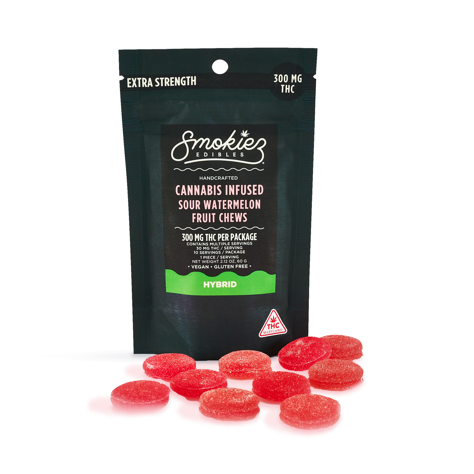 Sour Watermelon | Hybrid Fruit Chews 300mg