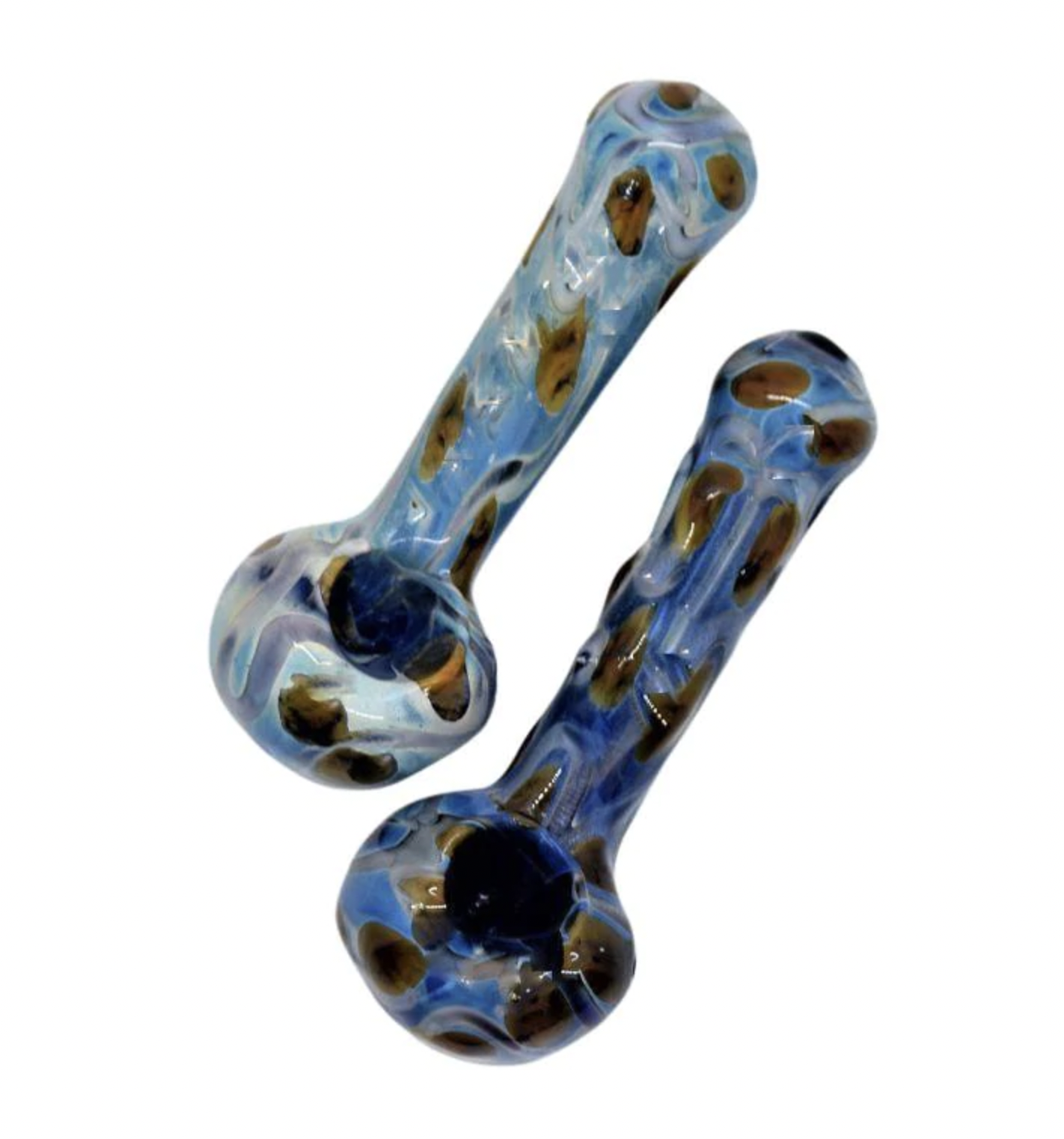 Bump Color Fumed Hand Glass