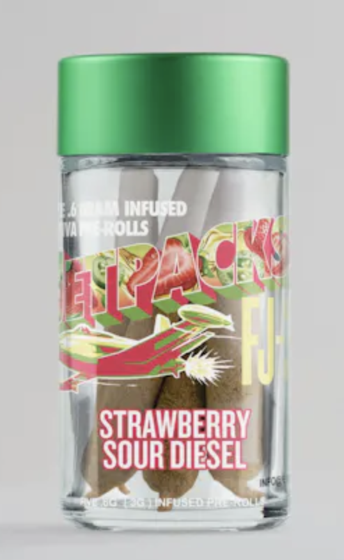 Jetpacks Strawberry Sour Diesel Pre Roll 5 Pack