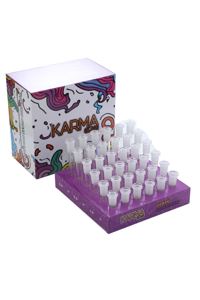 Glass Stem Clear Flush Mount