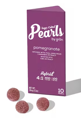 4:1 Pomegranate Pearls - Hybrid (400mg CBD /100mg THC)
