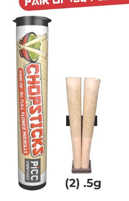 CHOPSTICKS SOUR DIESEL 2PK PRE ROLL