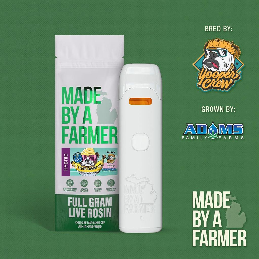 MADE BY A FARMER ROSIN DISPOSABLE | ICE CREAM BANANA DOG