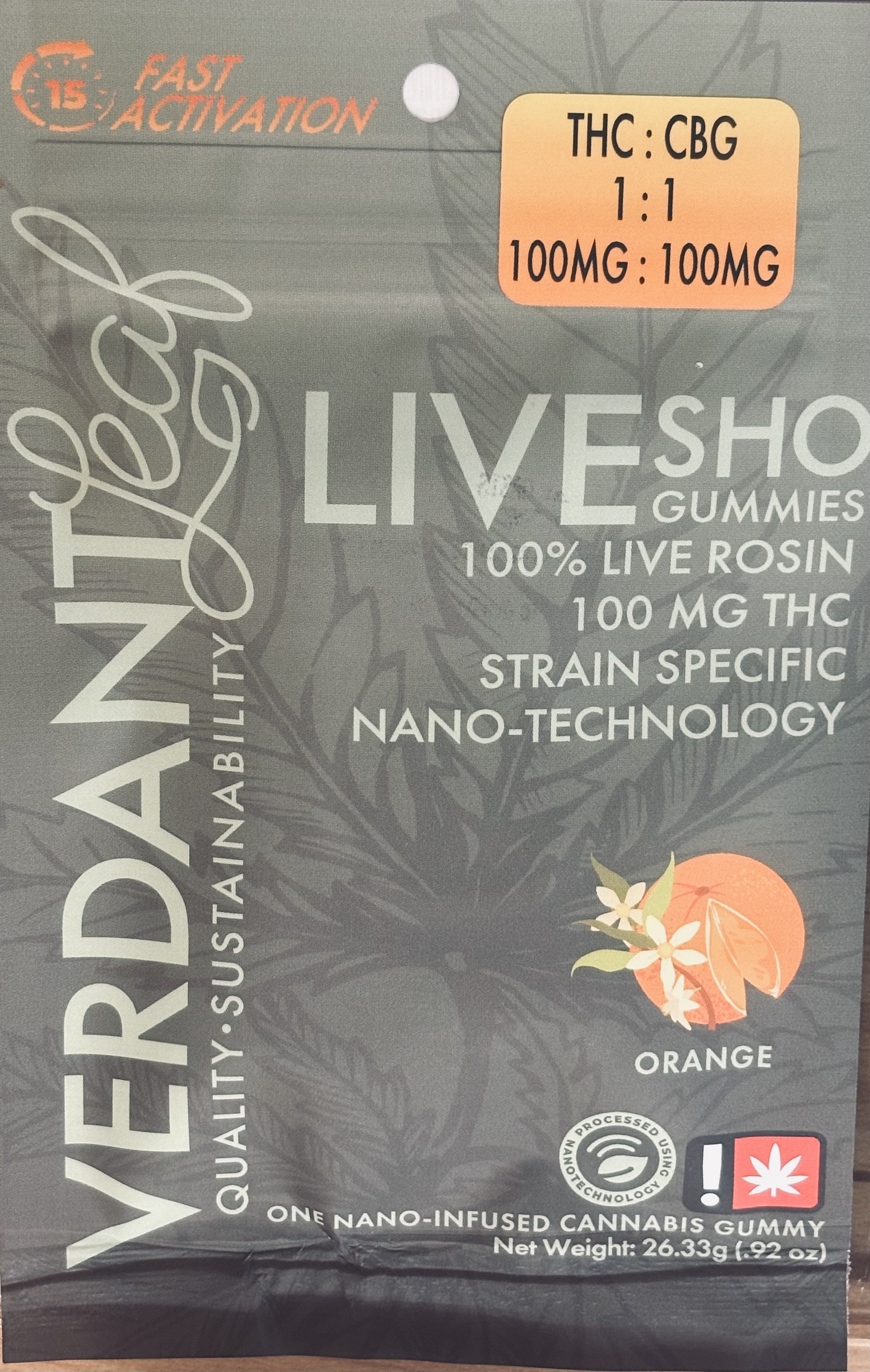 VL - Orange Ratio - Gummy 1:1 CBG