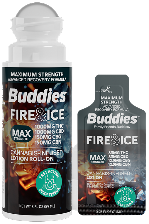 Fire & Ice . Roll-On Max Strength 1:1:1:1 THC:CBD:CBG:MG