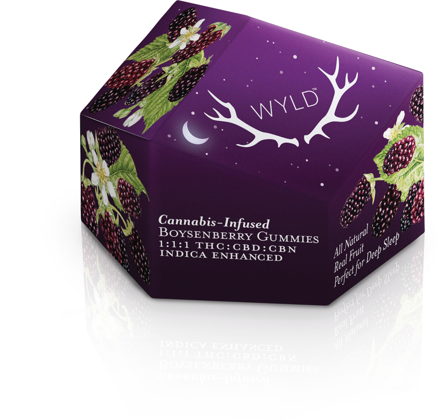 Wyld - Gummy - CBN - 1:1:1 Boysenberry - 100mg