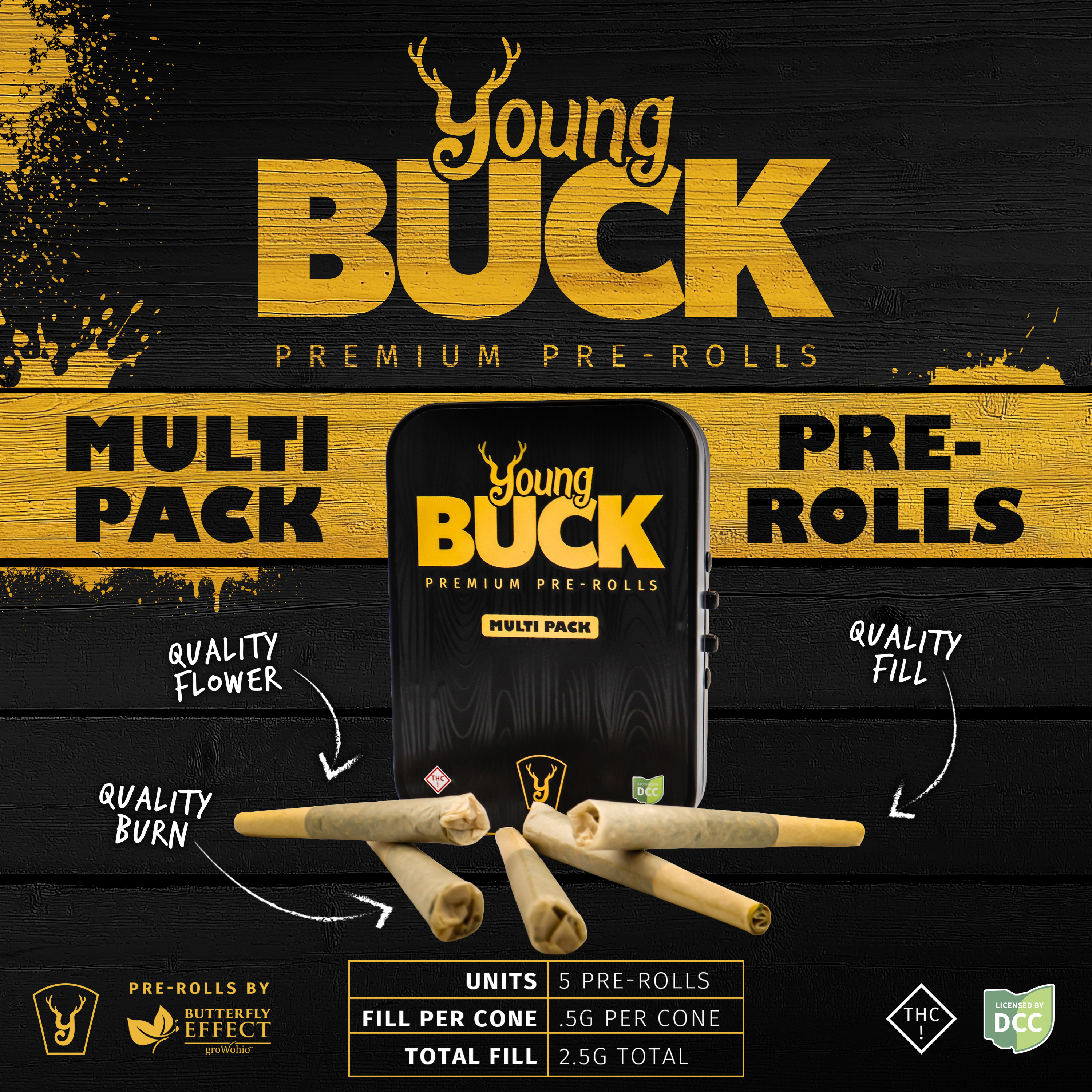 Layer Cake (SSU) Pre-Roll PACK | 5pk | 0.5g | Indica