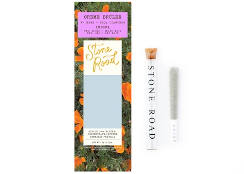 Stone Road | Hash & Diamond Infused 1g Preroll | Creme Brulee