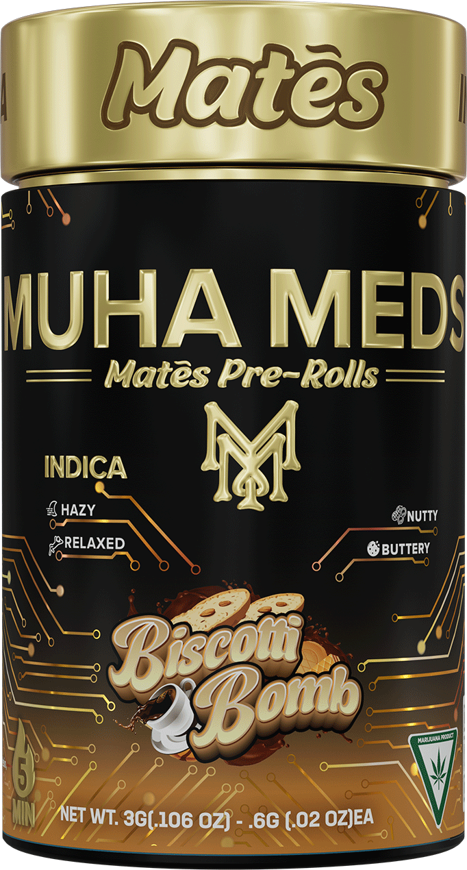 Muha Meds Infused Pre-Roll 5pk Biscotti Bomb