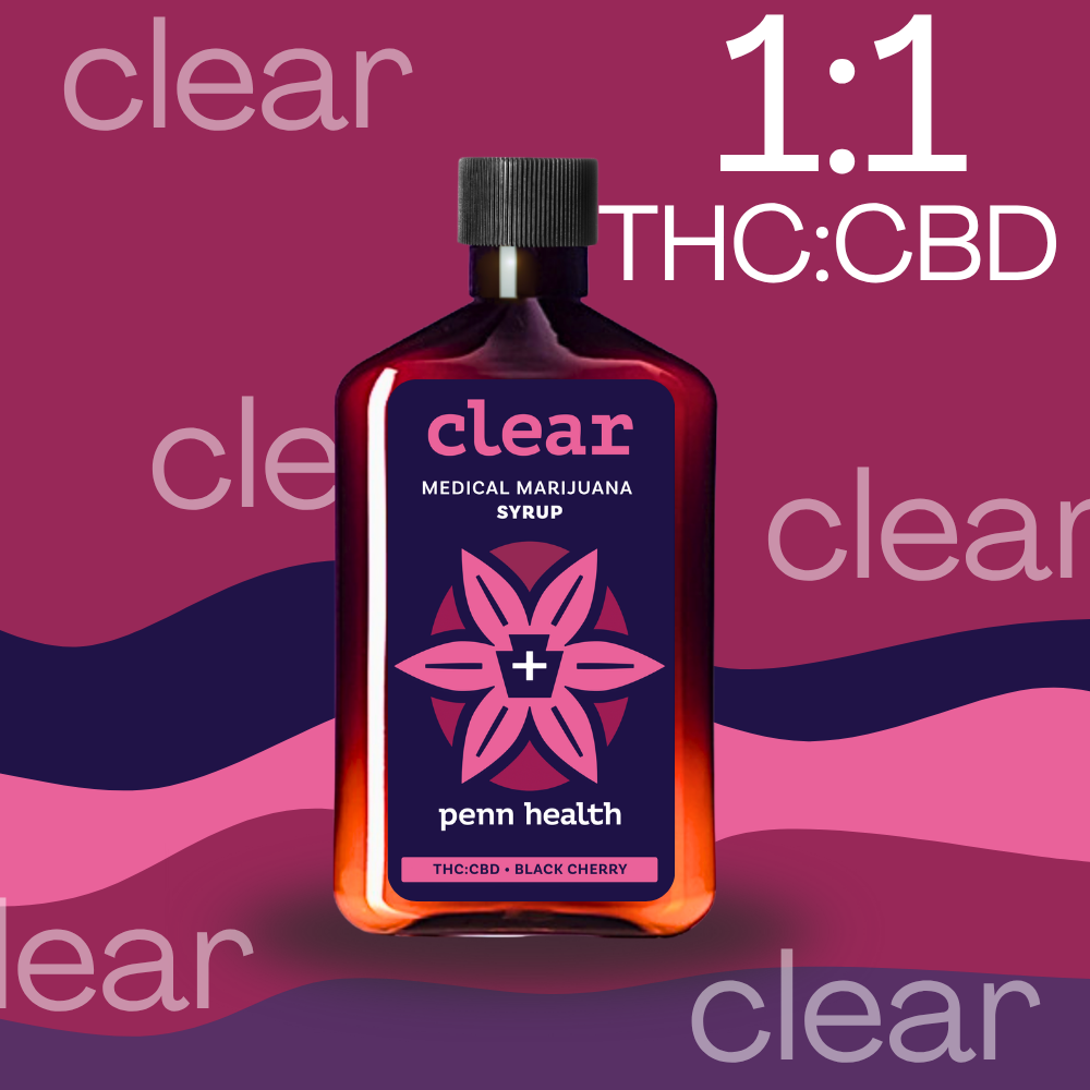 Clear 1:1 THC:CBD I Black Cherry 200mg | 100mL