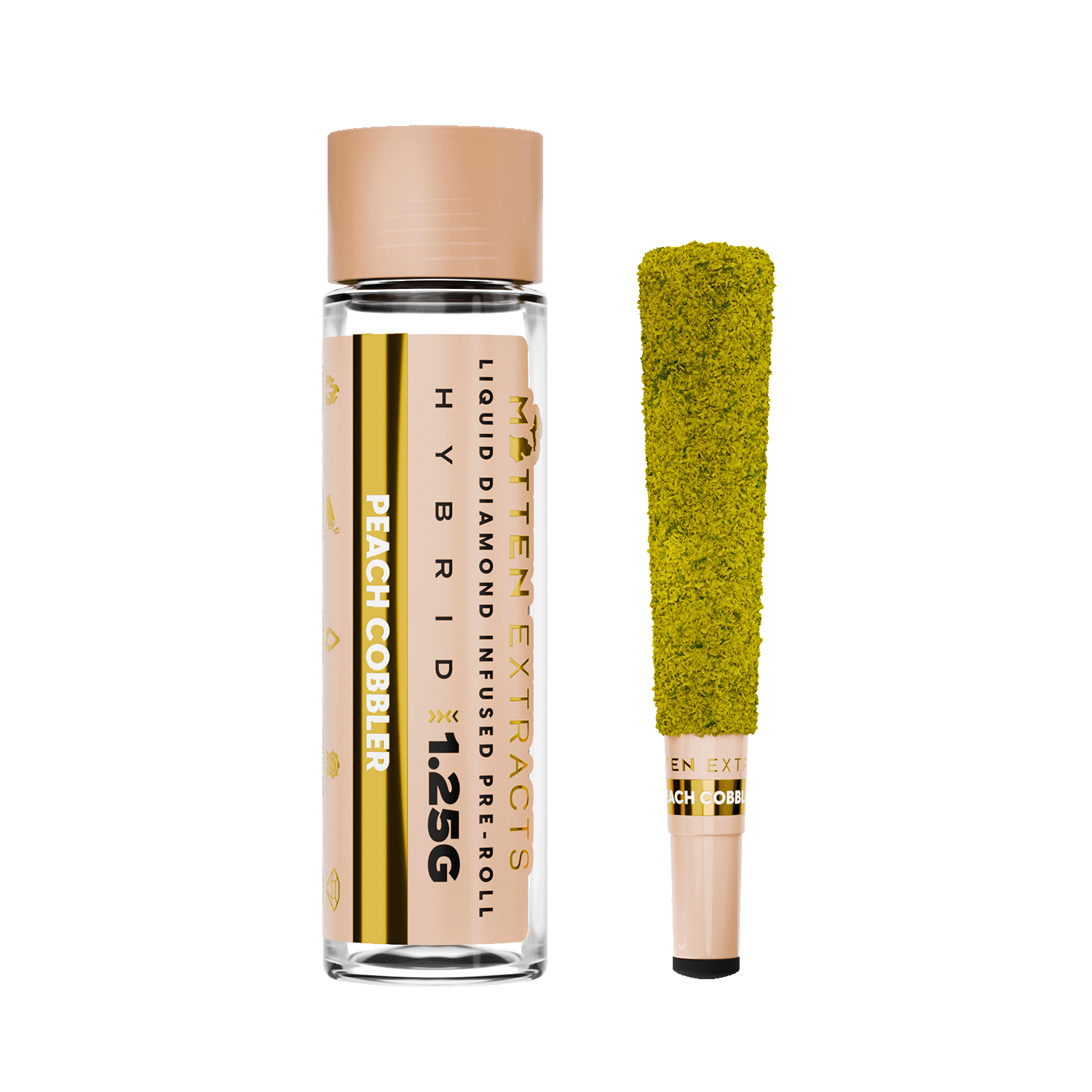 Mitten Extracts 1.25g Infused Pre-Roll -  Peach Cobbler