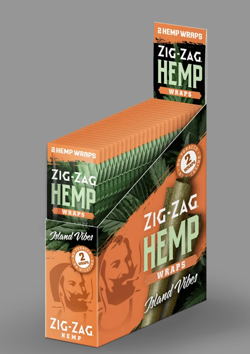 Zig Zap Hemp Wraps 2 pack -- Island Vibes product photo