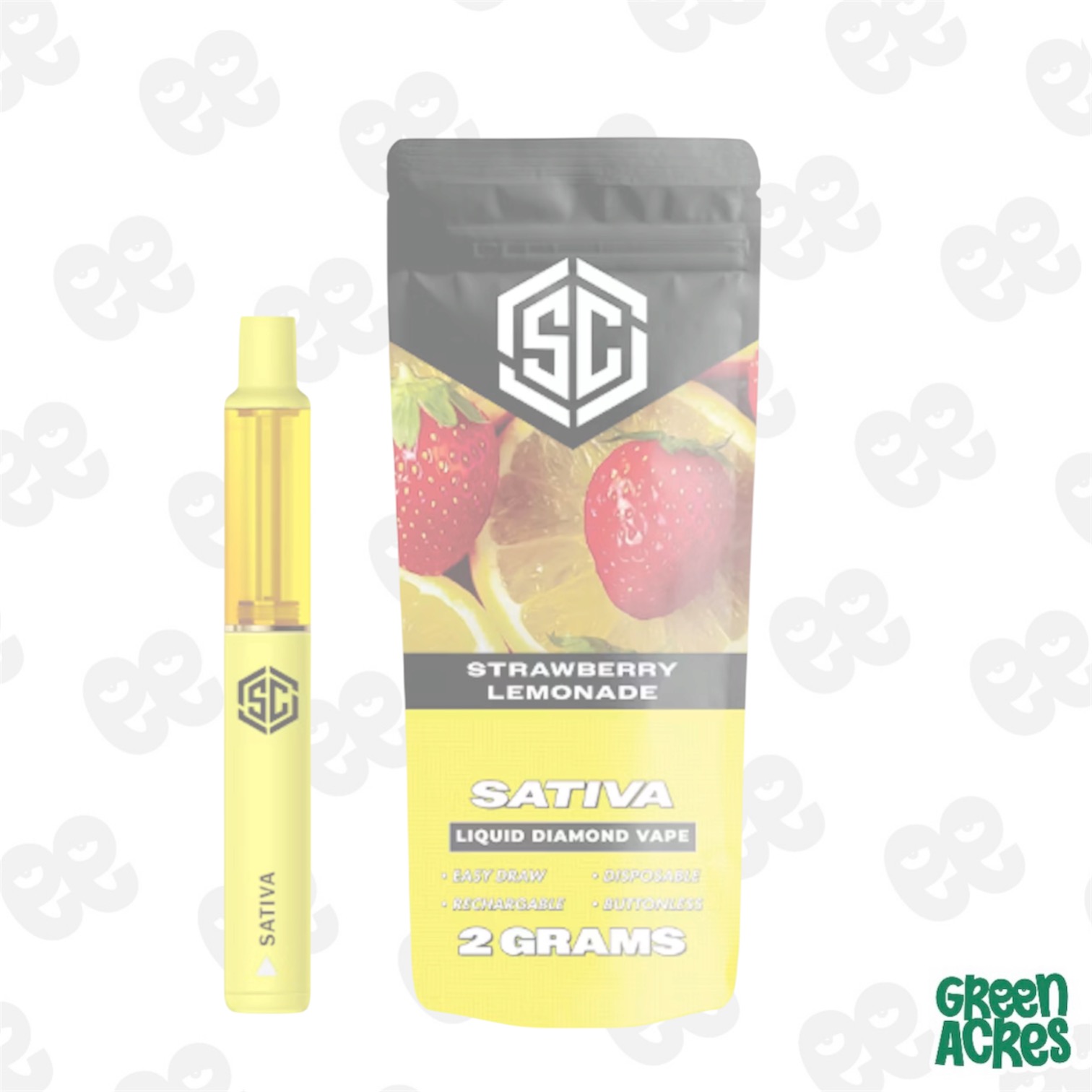 Society C: Strawberry Lemonade 2G  Liquid Diamond Vape Disposable
