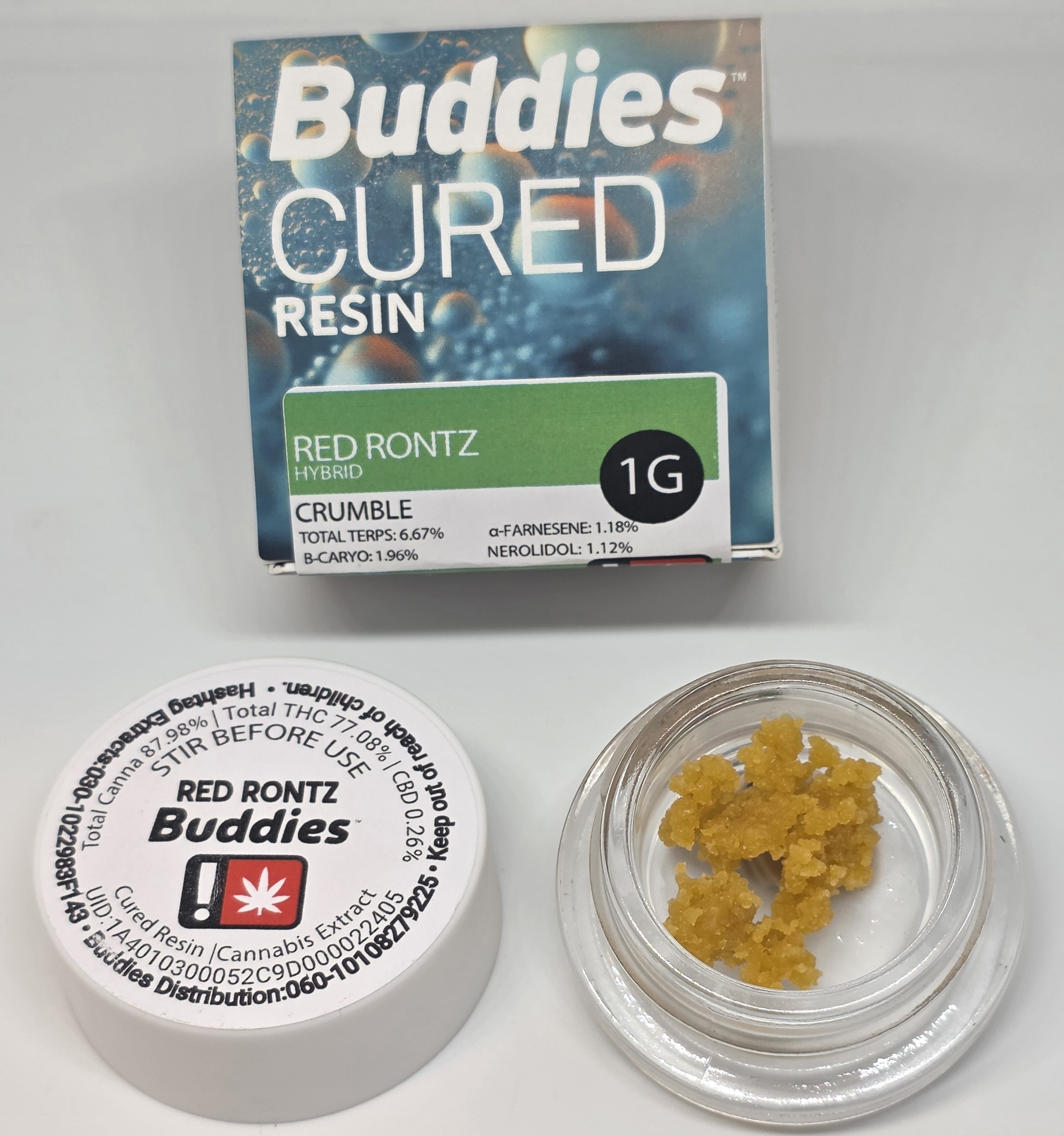 EXTRACT - CRUMBLE - 1G - HYBRID - RED RONTZ