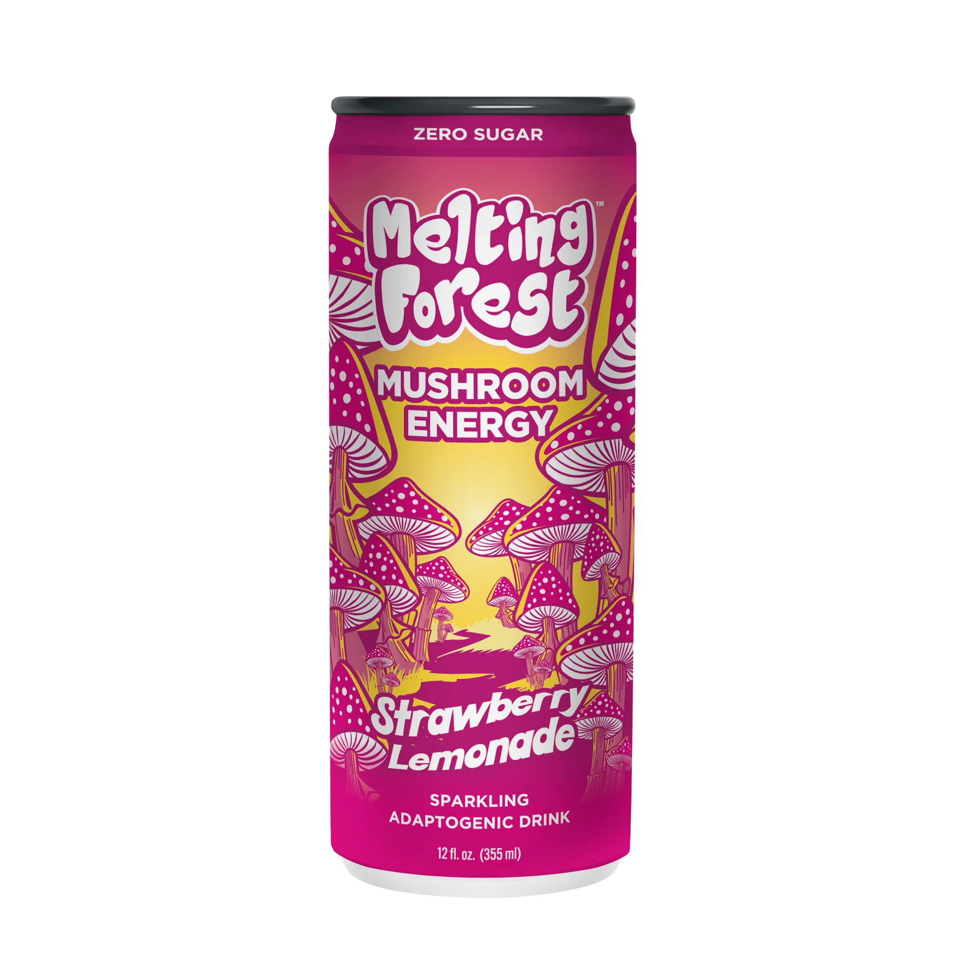 Melting Forest - Mushroom Energy Drink - 12 fl oz - Strawberry Lemonade