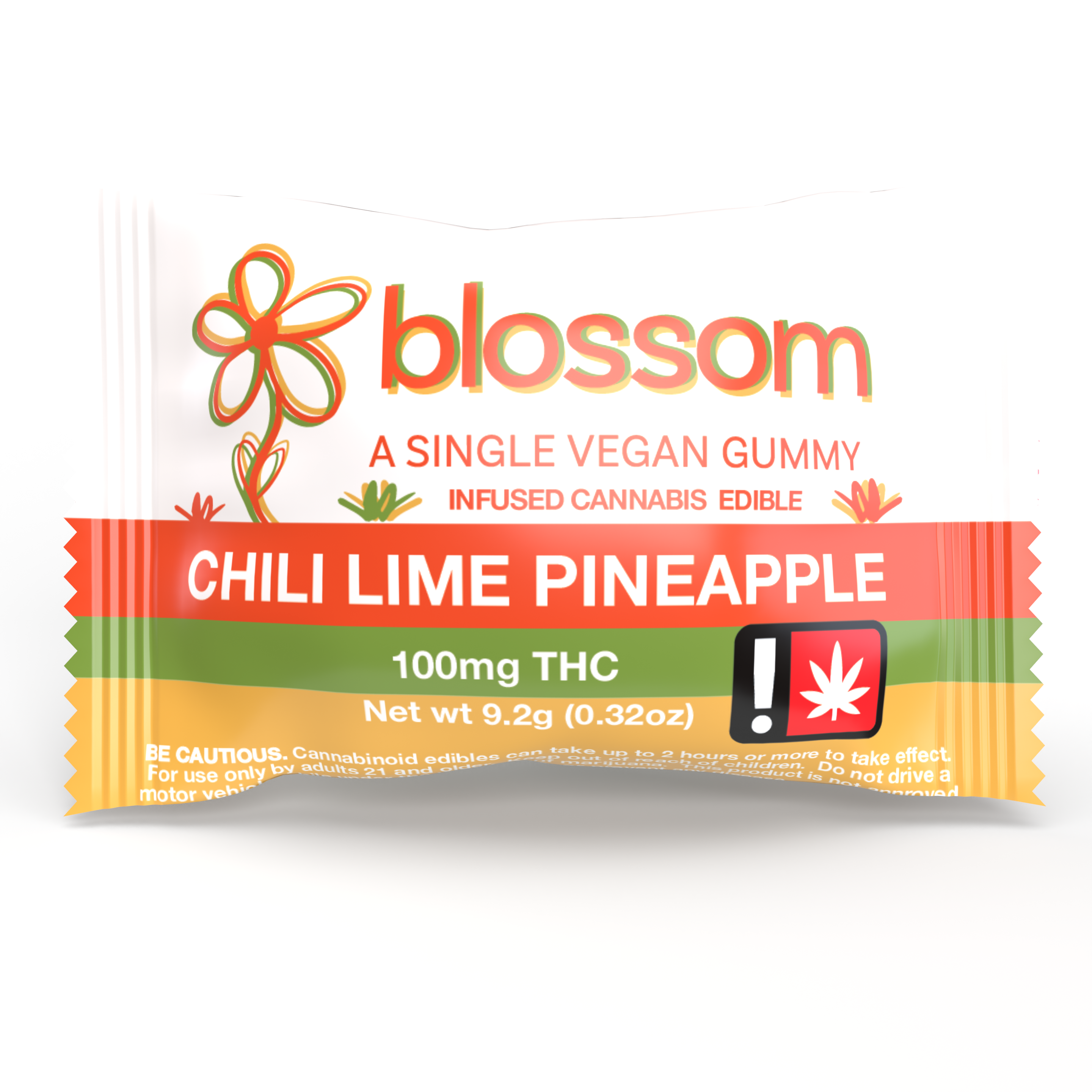 !*Gummy - 100mg THC Blossom - Chili Lime Pineapple - GREEN LEAF SPECIAL